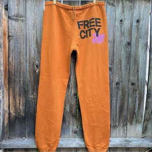 Freecity Sunset Orange Sweats Sweatpants Sweats